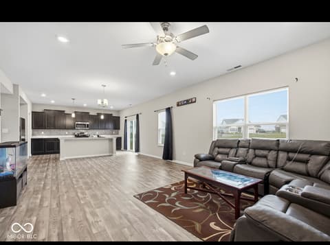 Living room at 1126 Creek Way Lane, Greenwood, IN