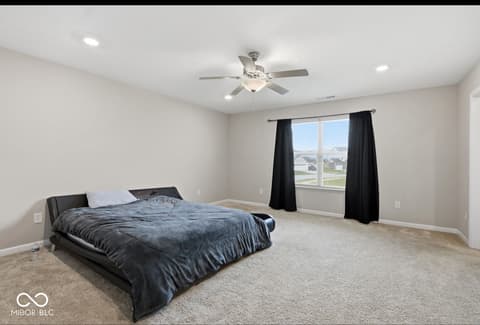 Bedroom at 1126 Creek Way Lane, Greenwood, IN