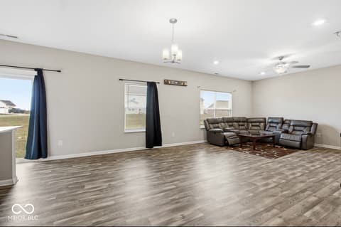 Living room at 1126 Creek Way Lane, Greenwood, IN