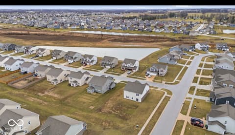 Aerial view at 1126 Creek Way Lane, Greenwood, IN