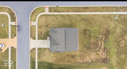 Aerial view at 1126 Creek Way Lane, Greenwood, IN