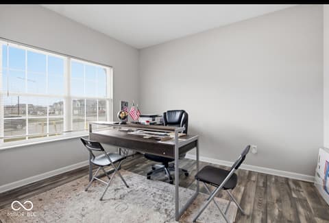 Home office at 1126 Creek Way Lane, Greenwood, IN