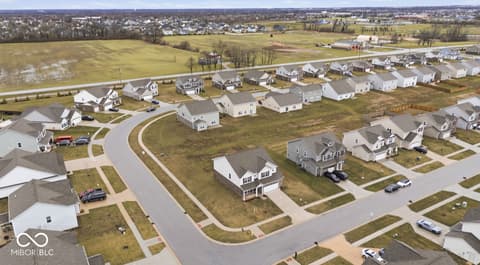 Aerial view at 1126 Creek Way Lane, Greenwood, IN