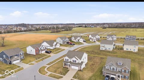 Aerial view at 1126 Creek Way Lane, Greenwood, IN
