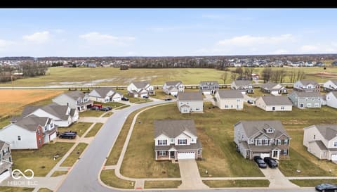 Aerial view at 1126 Creek Way Lane, Greenwood, IN