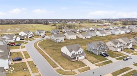 Aerial view at 1126 Creek Way Lane, Greenwood, IN