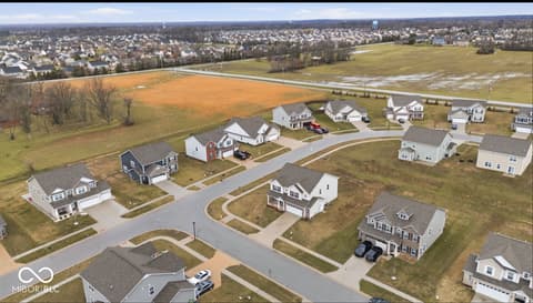Aerial view at 1126 Creek Way Lane, Greenwood, IN