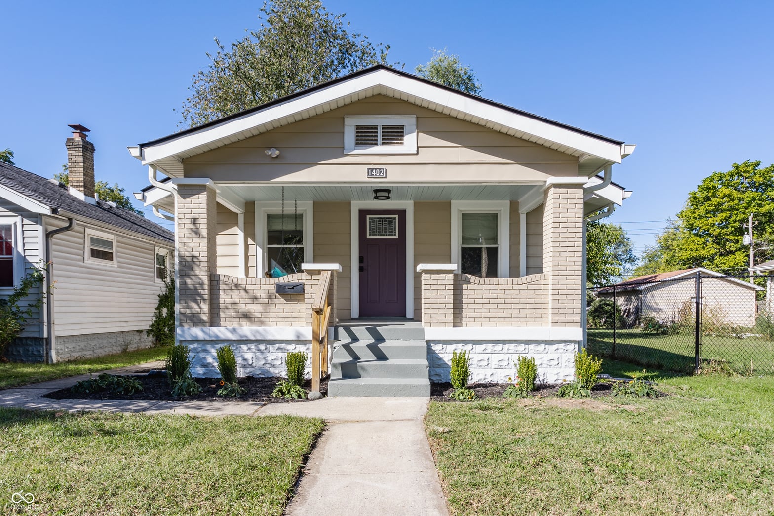 Front exterior at 1402 N Grant Avenue, Indianapolis, IN