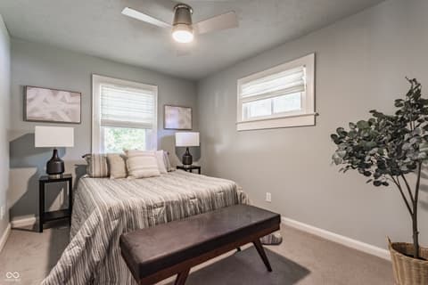 Bedroom at 1402 N Grant Avenue, Indianapolis, IN