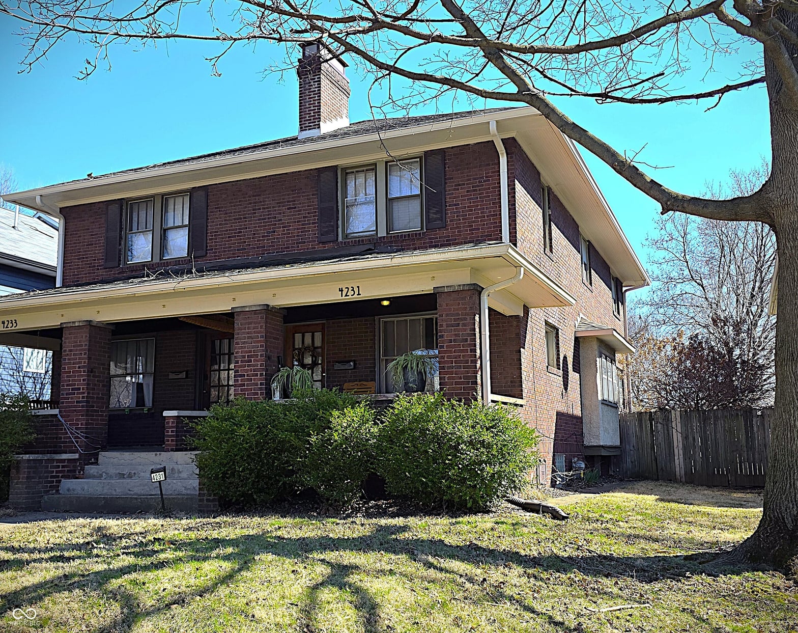 Front exterior at 4231 Broadway Street, Indianapolis, IN