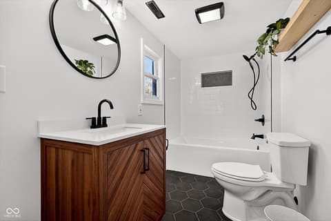 Bathroom at 416 W 5th Street W, Greenfield, IN