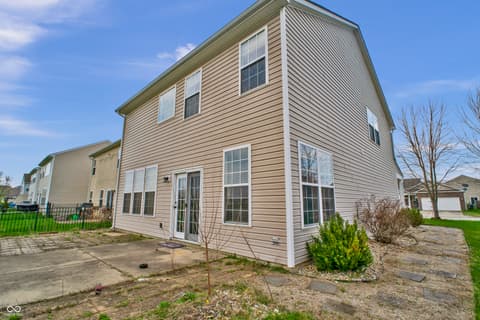 Backyard at 2542 Middle View Drive, Columbus, IN