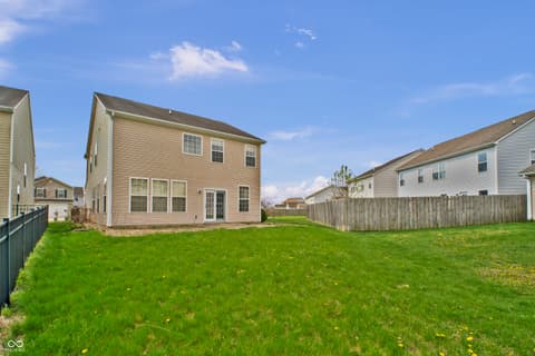 Backyard at 2542 Middle View Drive, Columbus, IN