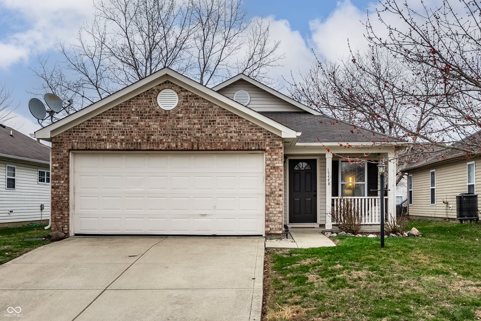 Front exterior at 15448 Ten Point Drive, Noblesville, IN