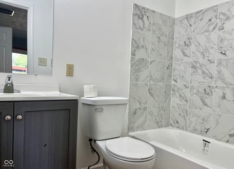 Primary bathroom at 5474 Sleet Drive, Indianapolis, IN