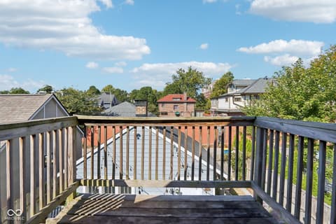 Outdoor living area at 2606 N Delaware Street, Indianapolis, IN