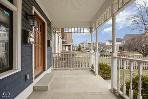 Outdoor living area at 1633 N New Jersey Street, Indianapolis, IN