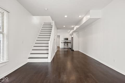 Living room at 1633 N New Jersey Street, Indianapolis, IN