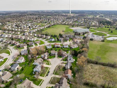 Aerial view at 10297 Tybalt Drive, Fishers, IN