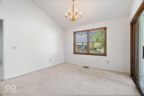 Dining room at 8808 Stirrup Court, Indianapolis, IN