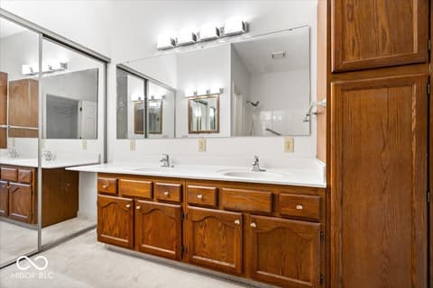 Primary bathroom at 8808 Stirrup Court, Indianapolis, IN