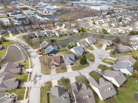 Aerial view at 8808 Stirrup Court, Indianapolis, IN