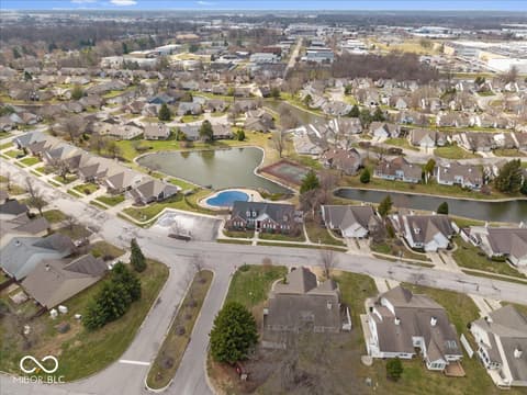 Aerial view at 8808 Stirrup Court, Indianapolis, IN