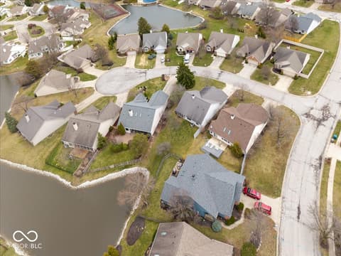 Aerial view at 8808 Stirrup Court, Indianapolis, IN