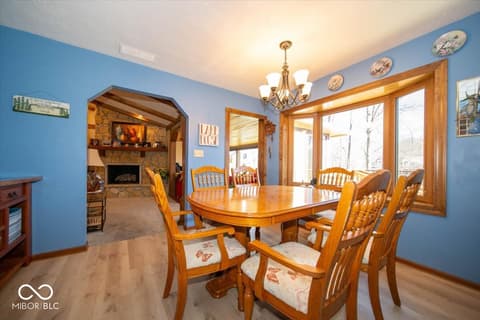Dining room at 1647 S Plateau Circle, Martinsville, IN