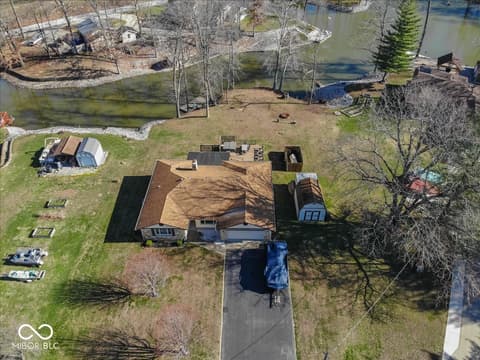 Aerial view at 1647 S Plateau Circle, Martinsville, IN