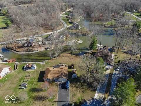 Aerial view at 1647 S Plateau Circle, Martinsville, IN