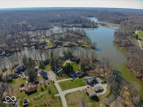 Aerial view at 1647 S Plateau Circle, Martinsville, IN