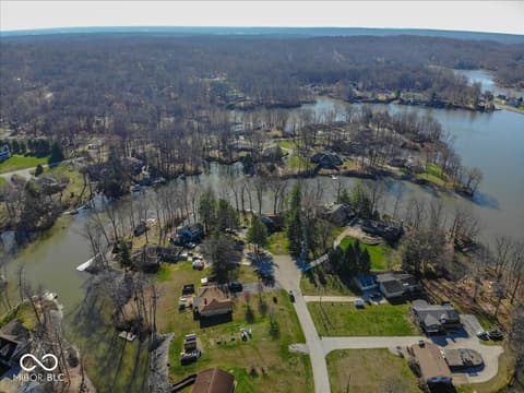 Aerial view at 1647 S Plateau Circle, Martinsville, IN