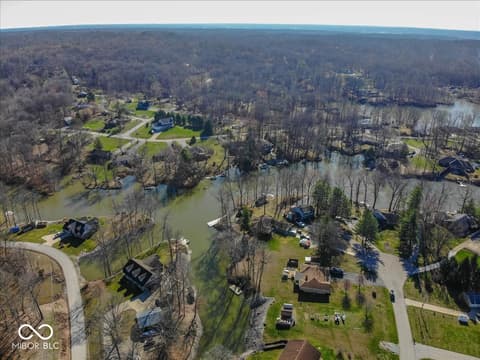 Aerial view at 1647 S Plateau Circle, Martinsville, IN