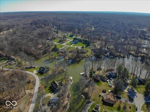 Aerial view at 1647 S Plateau Circle, Martinsville, IN
