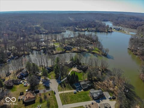 Aerial view at 1647 S Plateau Circle, Martinsville, IN