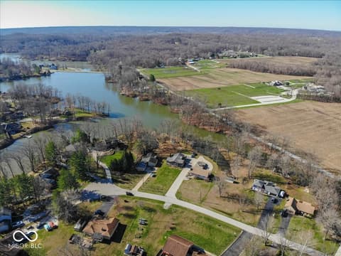 Aerial view at 1647 S Plateau Circle, Martinsville, IN