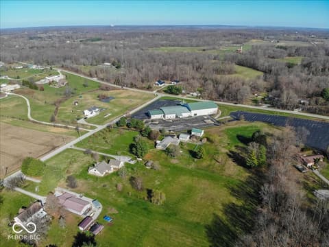 Aerial view at 1647 S Plateau Circle, Martinsville, IN