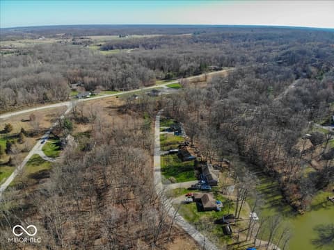 Aerial view at 1647 S Plateau Circle, Martinsville, IN