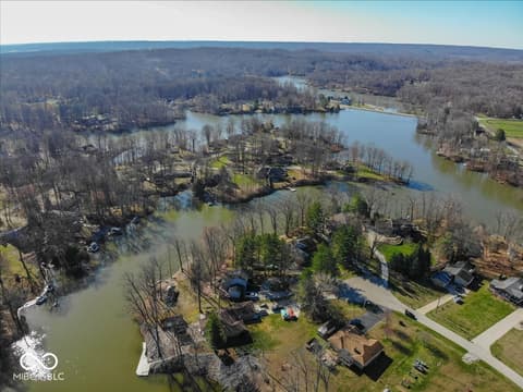 Aerial view at 1647 S Plateau Circle, Martinsville, IN