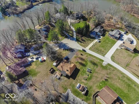 Aerial view at 1647 S Plateau Circle, Martinsville, IN