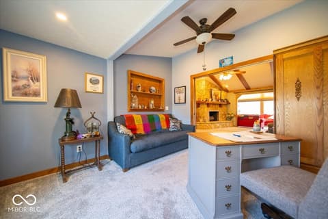 Home office at 1647 S Plateau Circle, Martinsville, IN