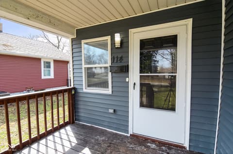Outdoor living area at 114 S Sheridan Avenue, Indianapolis, IN