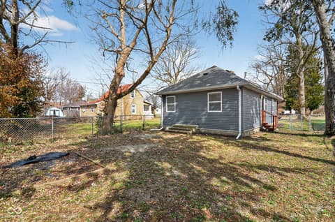 Backyard at 114 S Sheridan Avenue, Indianapolis, IN