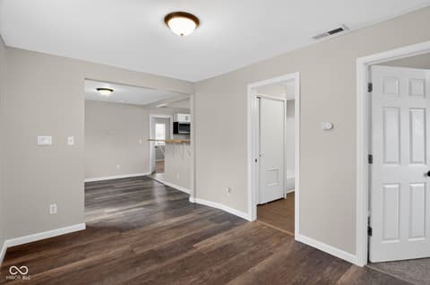 Living room at 114 S Sheridan Avenue, Indianapolis, IN