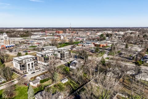 Aerial view at 717 Livingstone Drive, Carmel, IN