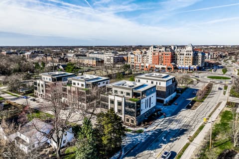 Aerial view at 717 Livingstone Drive, Carmel, IN
