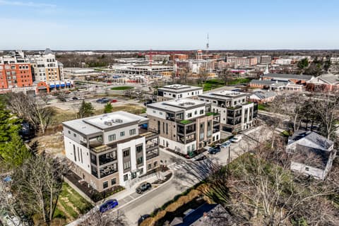 Aerial view at 717 Livingstone Drive, Carmel, IN