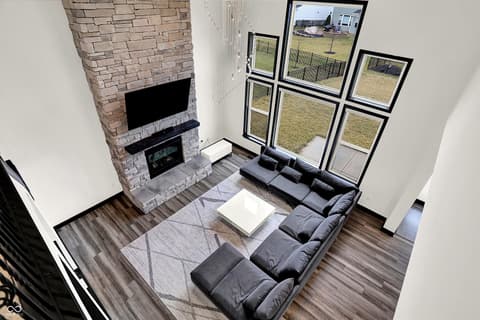 Living room at 3565 Snowdon Drive, Westfield, IN