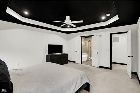 Primary bedroom at 3565 Snowdon Drive, Westfield, IN